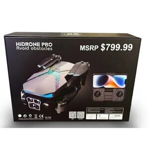 HiDrone Pro Ready‑to‑Fly Drone 1080p HD Camera w/ Obstacle Avoidance New Sealed